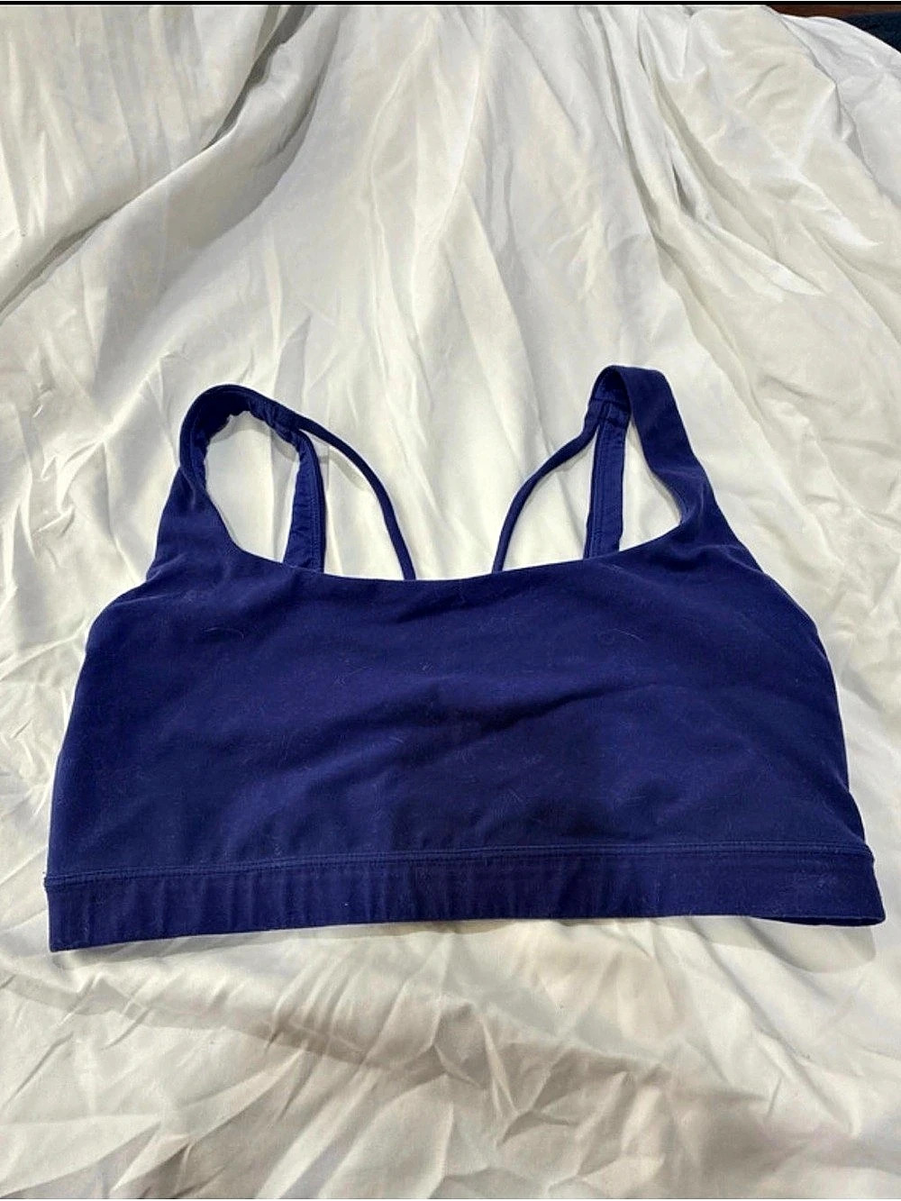 Athleta Strappy Back Sports Bra Purple Size Large